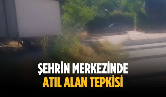 Şehrin merkezinde atıl alan tepkisi