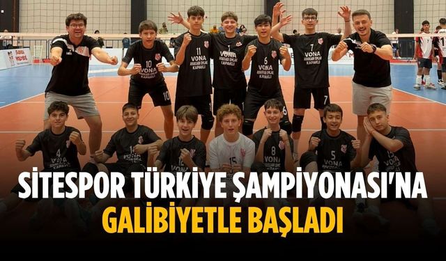 Sitespor Türkiye Şampiyonası'na galibiyetle başladı