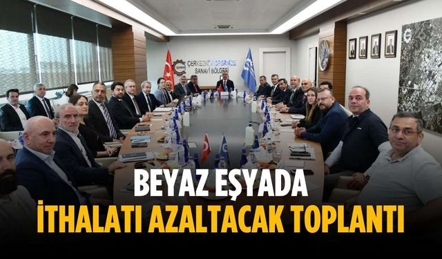 Beyaz eşyada ithalatı azaltacak toplantı