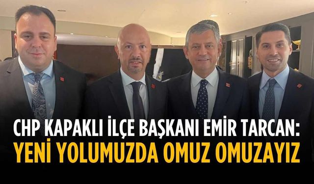 Emir Tarcan: Yeni yolumuzda omuz omuzayız