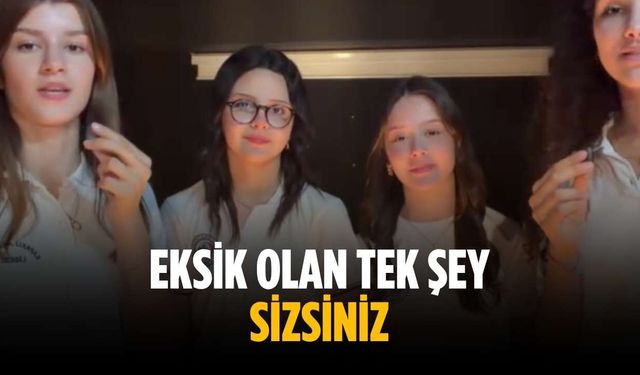"Eksik olan tek şey sizsiniz"