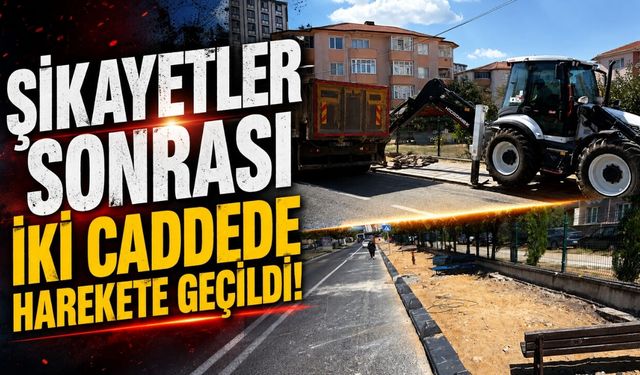 Şikayetler sonrası iki caddede harekete geçildi