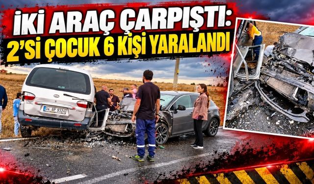 Velimeşe yolunda trafik kazası: 2'si çocuk, 6 kişi yaralı