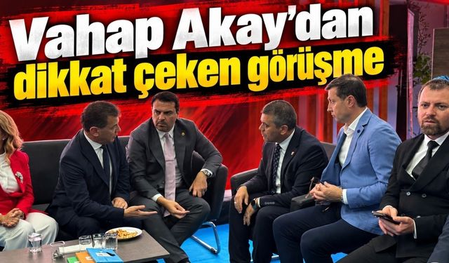 Vahap Akay’dan dikkat çeken görüşme