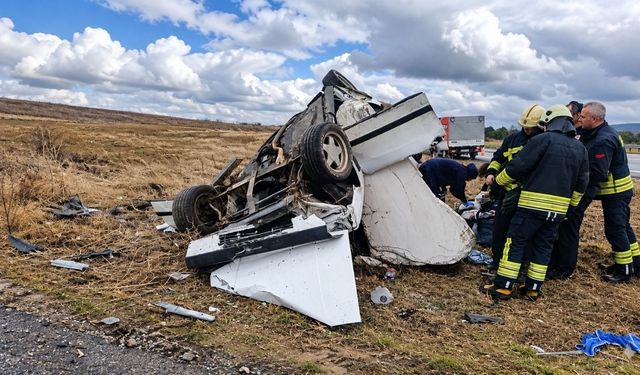 Muratlı-Tekirdağ yolunda kaza: 1 ölü, 3 yaralı