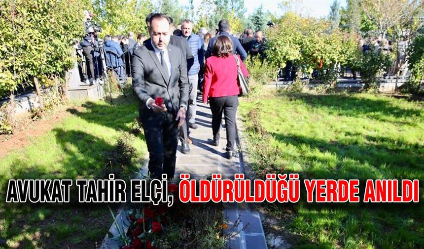 Avukat Tahir Elçi, öldürüldüğü yerde anıldı