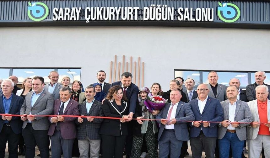 Çukuryurt Düğün Salonu düzenlenen törenle hizmete açıldı