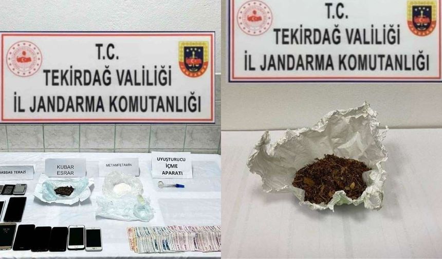 Çorlu ve Çerkezköy’de yasaklı maddeler ele geçirildi