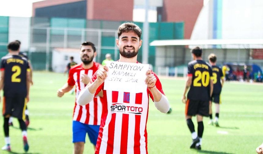 Kapaklı Sitespor, 6 golle şampiyonluğunu ilan etti