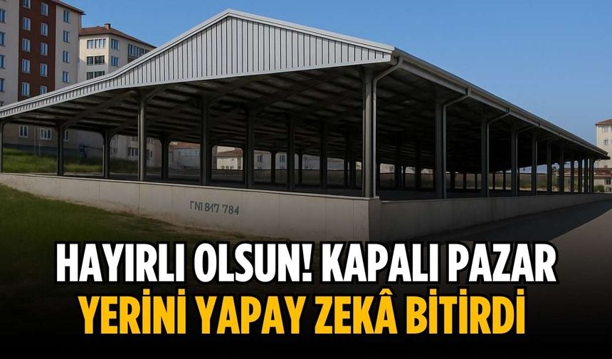 Hayırlı olsun! Kapalı pazar yerini yapay zekâ bitirdi