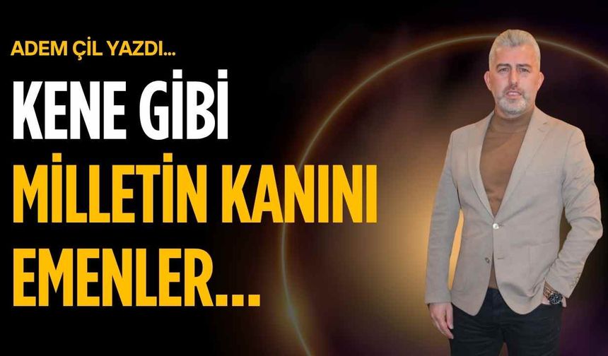 Kene gibi milletin kanını emenler