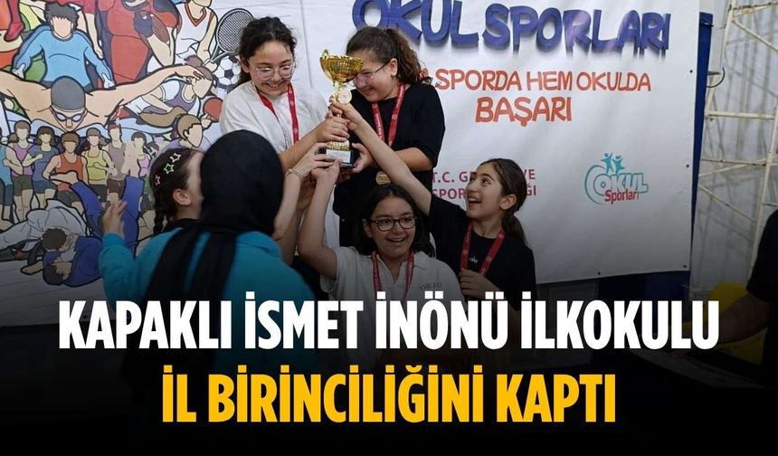 Kapaklı İsmet İnönü İlkokulu il birinciliğini kaptı