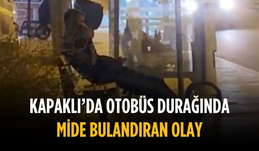 Kapaklı'da mide bulandıran olay