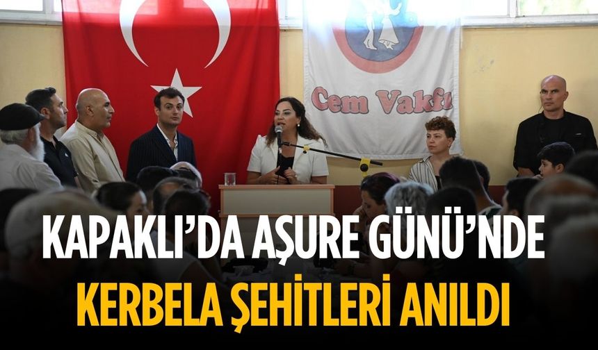 Kapaklı’da Aşure Günü’nde Kerbela Şehitleri anıldı