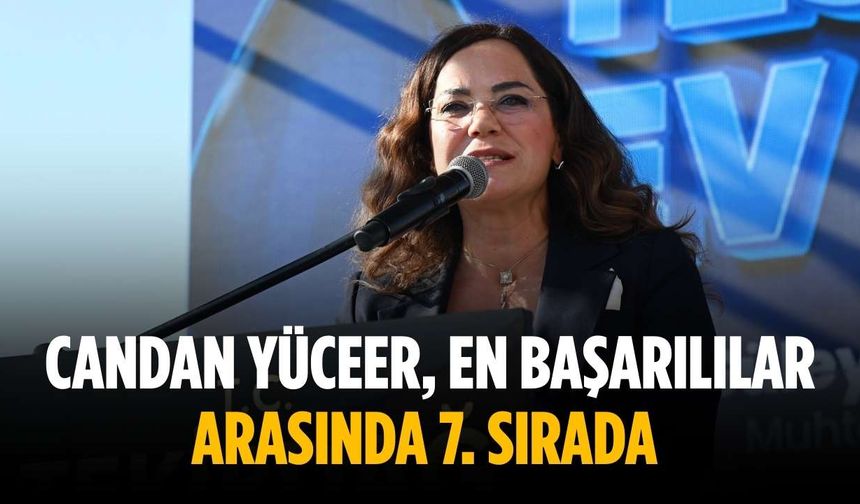 Candan Yüceer, en başarılılar arasında 7. sırada