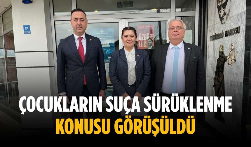 Çocukların suça sürüklenme konusu görüşüldü