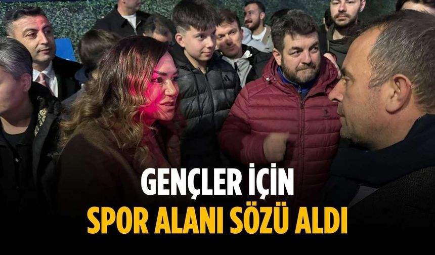 Gençler için spor alanı sözü Aldı