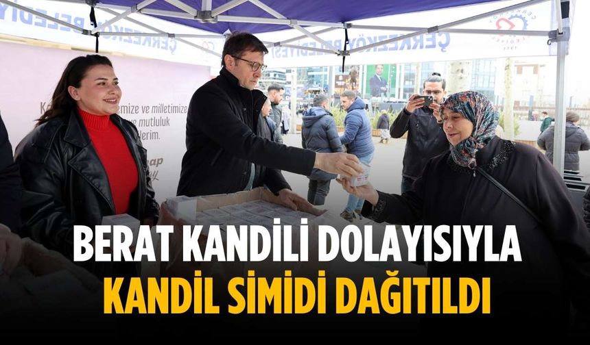 Berat Kandili dolayısıyla kandil simidi dağıtıldı