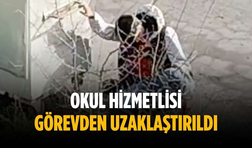 Okul hizmetlisi görevden uzaklaştırıldı