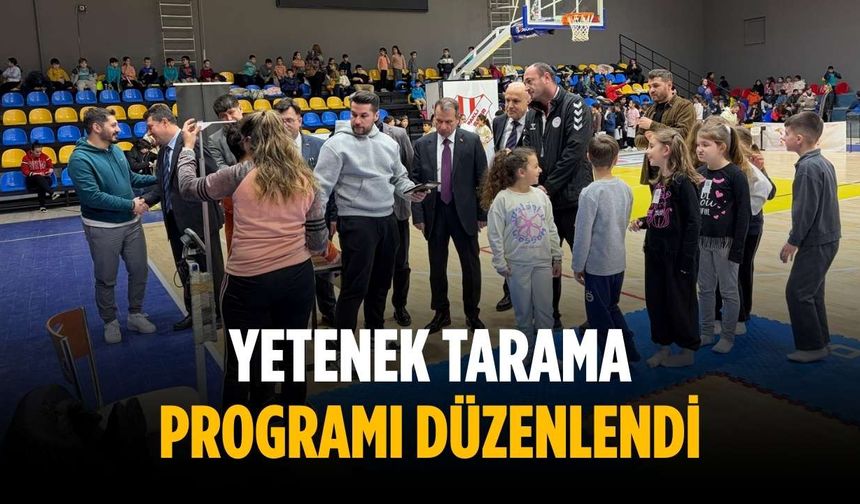Yetenek tarama programı düzenlendi