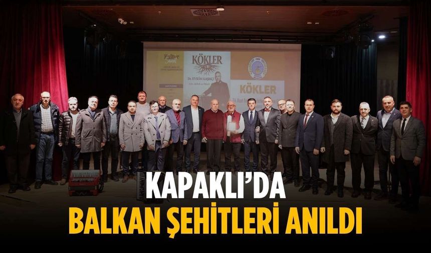 Kapaklı’da balkan şehitleri anıldı
