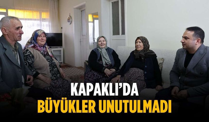 Kapaklı’da büyükler unutulmadı
