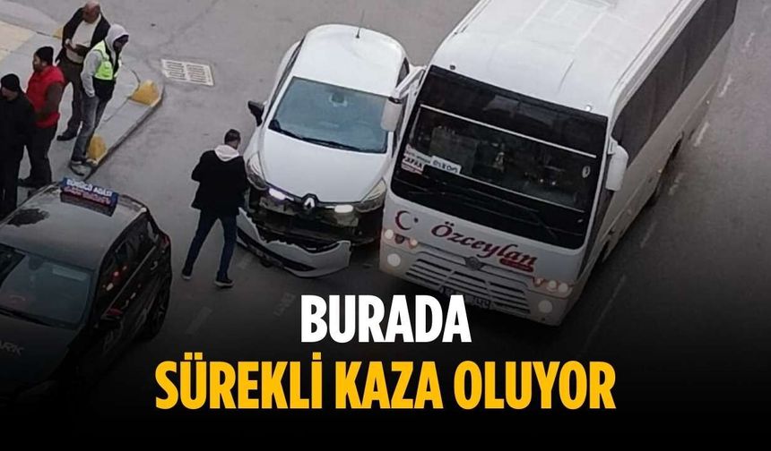 Burada sürekli kaza oluyor