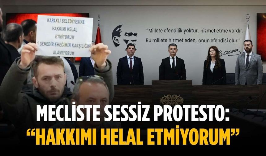 Mecliste sessiz protesto: “Hakkımı helal etmiyorum”