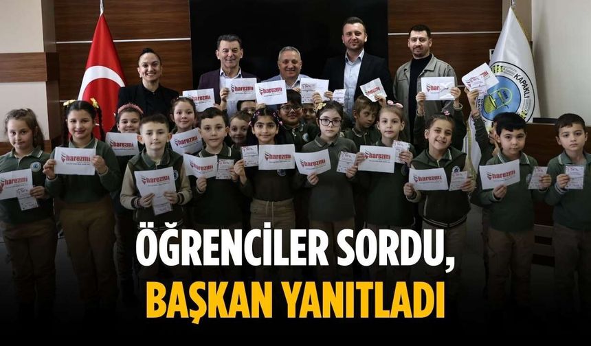 Öğrenciler sordu, başkan yanıtladı