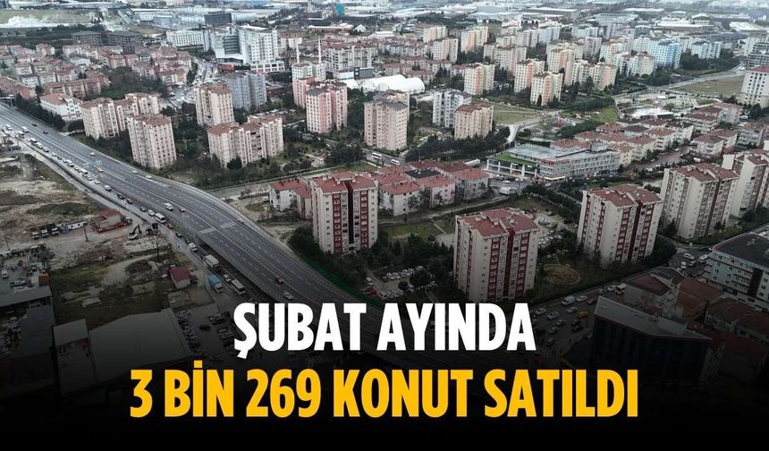 Şubat ayında 3 bin 269 konut satıldı