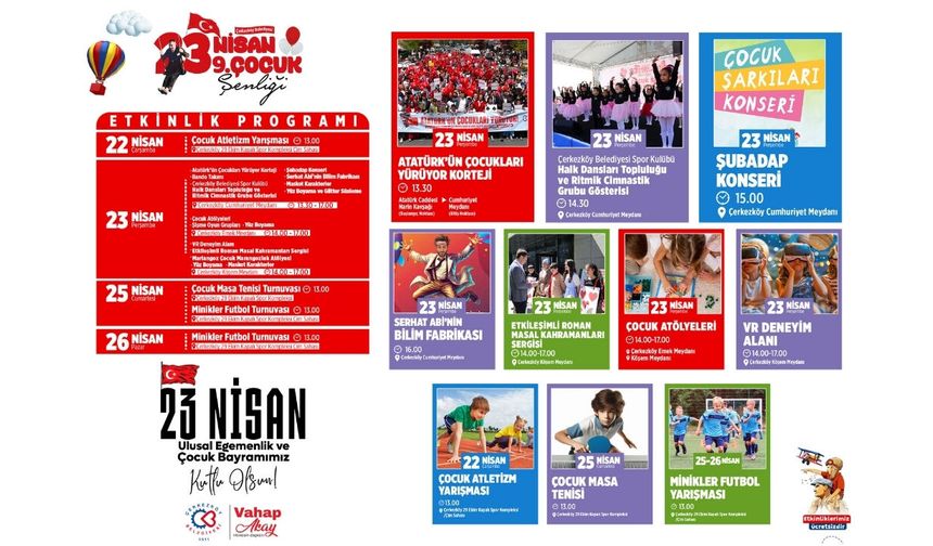 ÇERKEZKÖY BELEDİYE BAŞKANLIĞI - 23 Nisan