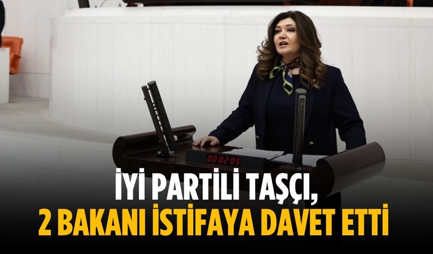 İYİ Partili Taşçı, 2 bakanı istifaya davet etti