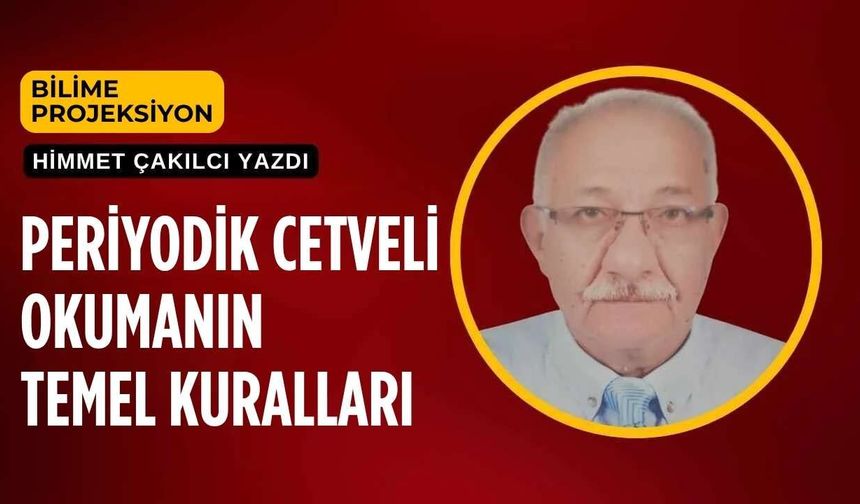 Periyodik Cetveli Okumanın Temel Kuralları