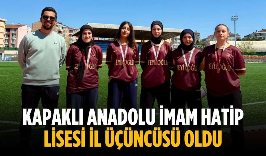 Kapaklı Anadolu İmam Hatip Lisesi il üçüncüsü oldu