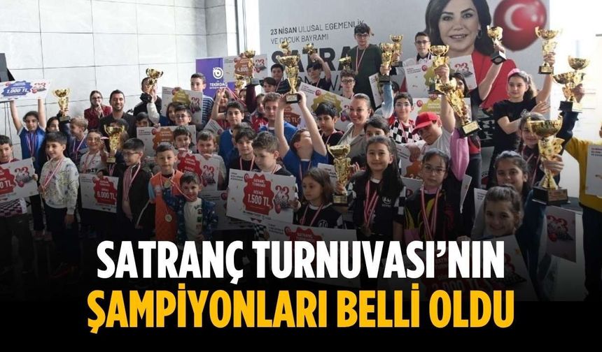 Satranç Turnuvası’nın şampiyonları belli oldu