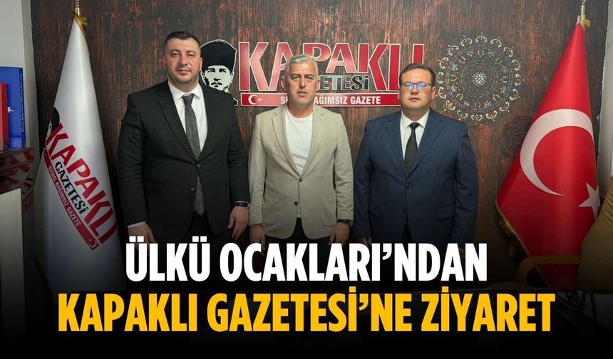 Ülkü Ocakları’ndan Kapaklı Gazetesi’ne ziyaret