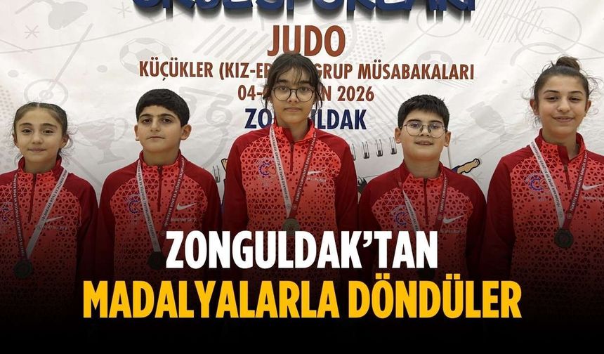 Zonguldak’tan madalyalarla döndüler
