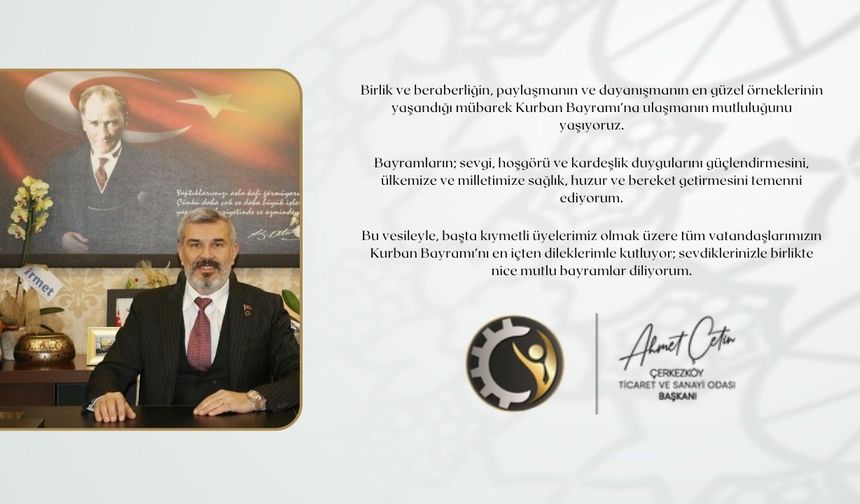 KURBAN BAYRAMI KUTLAMA - Çerkezköy TSO