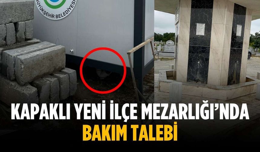 Kapaklı Yeni İlçe Mezarlığı’nda bakım talebi