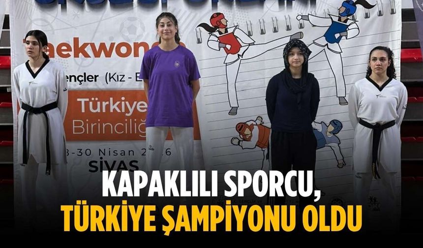Kapaklılı sporcu, Türkiye Şampiyonu oldu