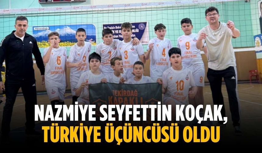 Nazmiye Seyfettin Koçak, Türkiye üçüncüsü oldu