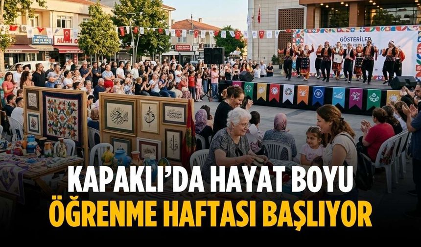 Kapaklı’da Hayat Boyu Öğrenme Haftası başlıyor