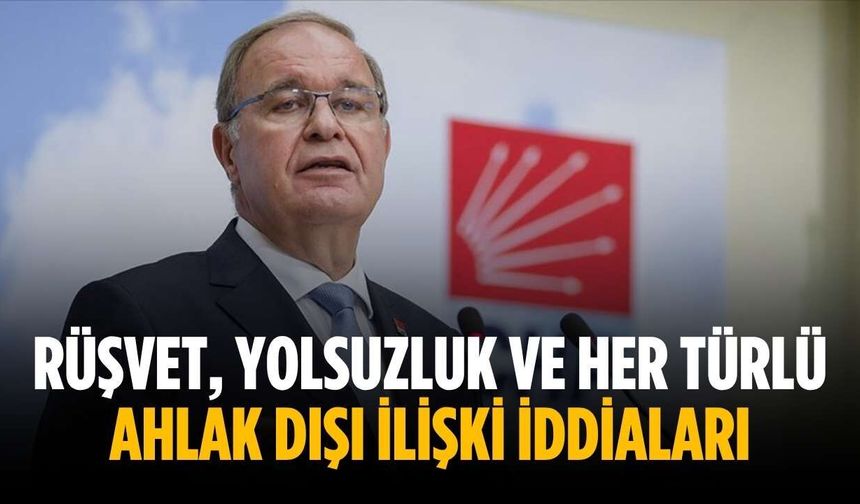 “Rüşvet, yolsuzluk ve her türlü ahlak dışı ilişki iddiaları”