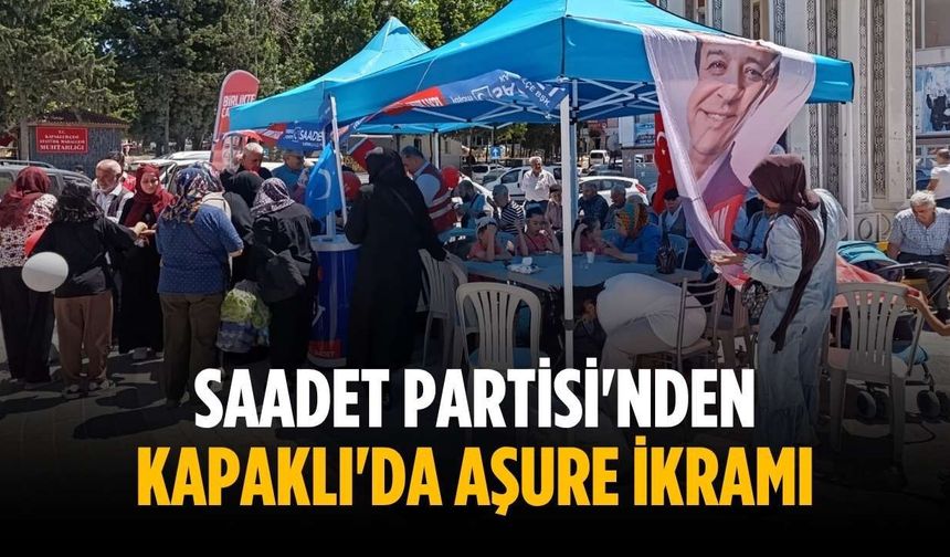 Saadet Partisi'nden Kapaklı'da aşure ikramı