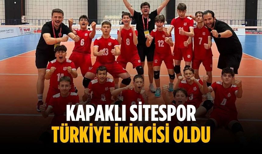 Kapaklı Sitespor Türkiye ikincisi oldu