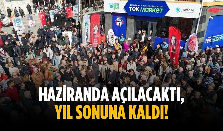 Haziranda açılacaktı, yıl sonuna kaldı!