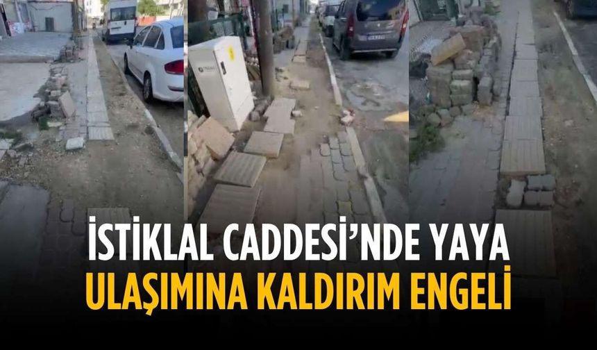 İstiklal Caddesi’nde Yaya Ulaşımına Kaldırım Engeli