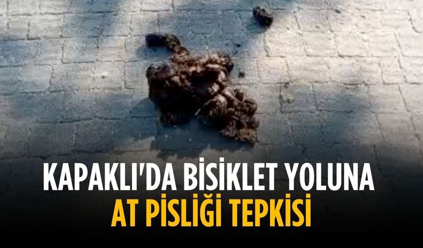 Kapaklı'da bisiklet yoluna tepki: