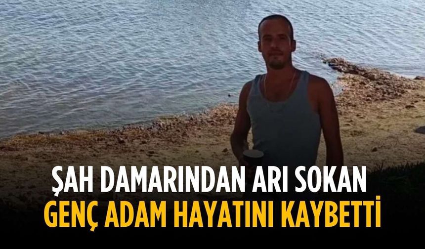 Şah damarından arı sokan  genç adam hayatını kaybetti
