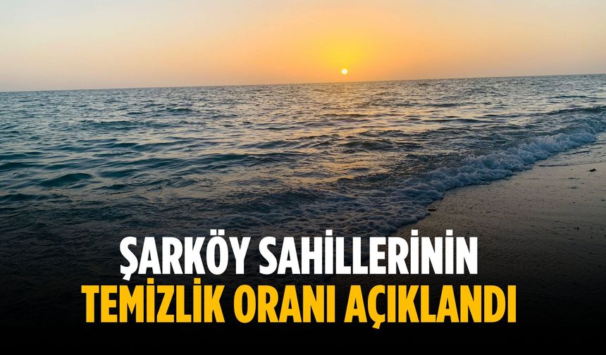 Şarköy sahillerinin temizlik oranı açıklandı